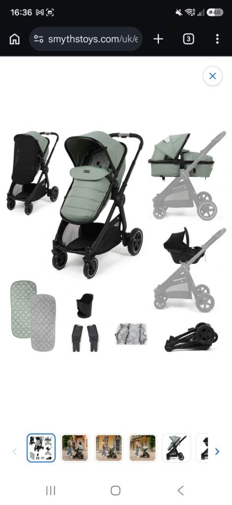 Babylo Origin XTi 3-in-1 Travel System with Car Seat – New