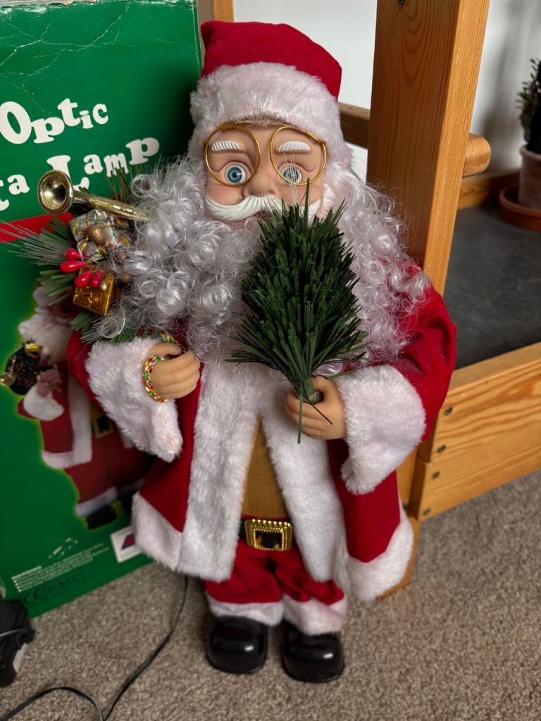 🎄 Christmas Fibre Optic Santa Claus decoration 