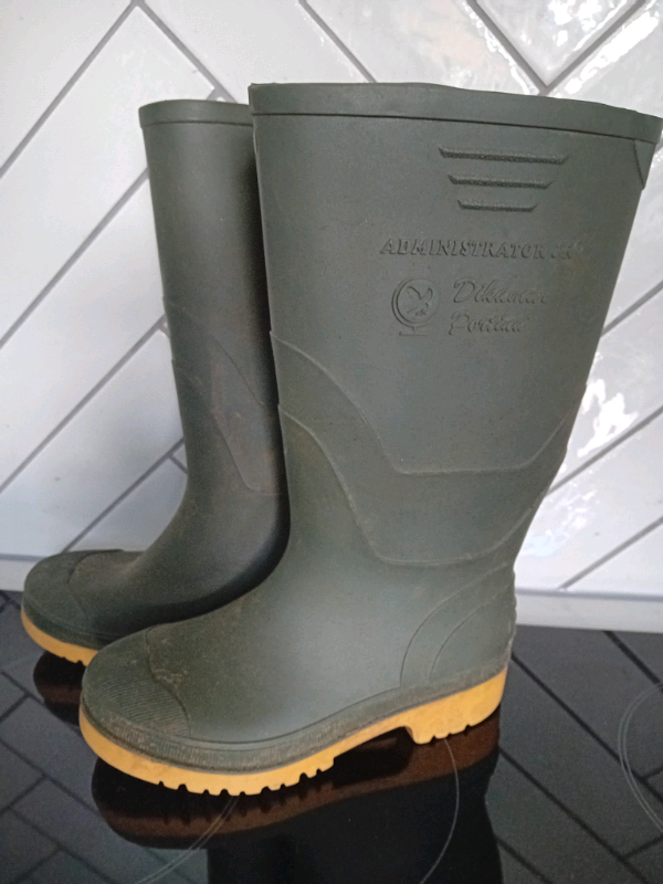 DIKAMAR Administrator Junior Green Wellington Boots - size 13 UK / 32 