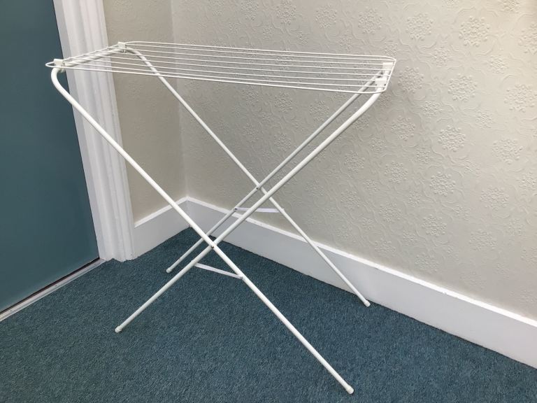 image for Drying rack, 8 rungs, folds away, space saving.