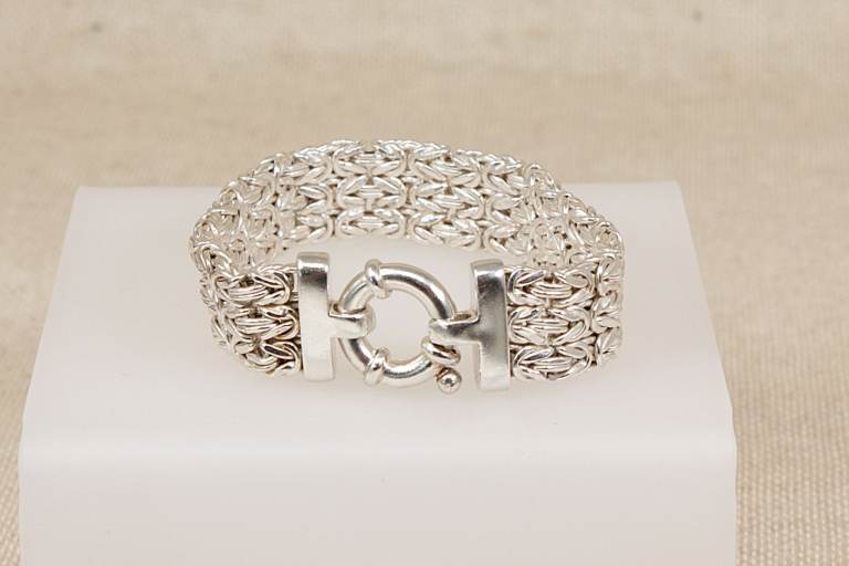 An Italian Silver 3 Strand Designer Rope Bracelet