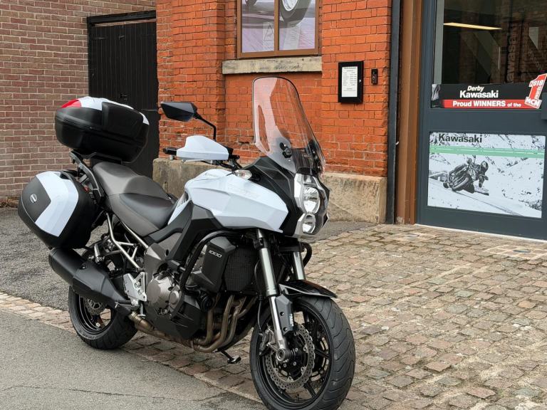 2013 Kawasaki versys 1000 adventure touring motorcycle in white 