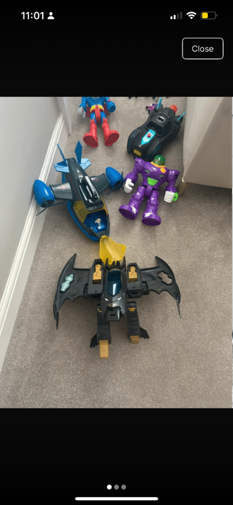 Large Superheroes Toy Bundle - Figures, Vehicles & Playset