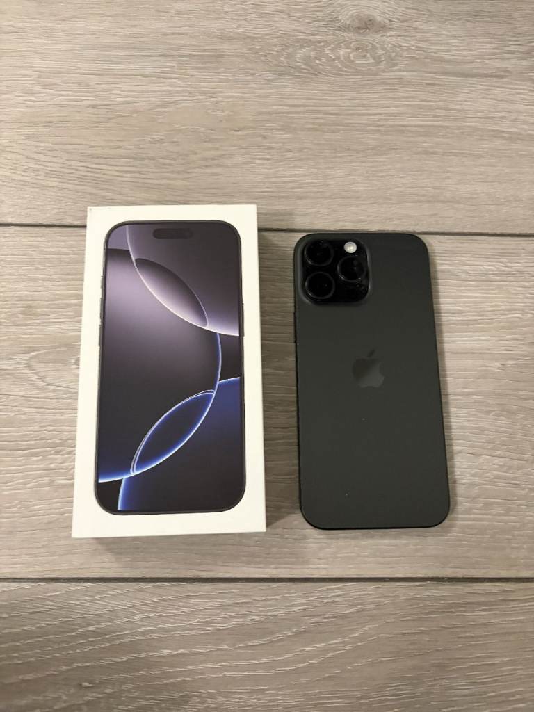 image for Apple Iphone 16 PRO MAX UNLOCKED Apple warranty full battery health with box cable.
