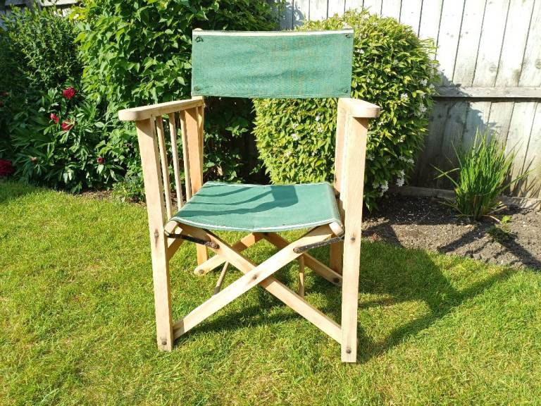 GARDEN CHAIR - VINTAGE 1950s DIRECTOR’S CHAIR MADE BY AT CRAFT