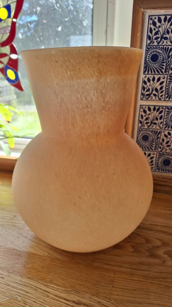 Large glass Anthropologie glass vase