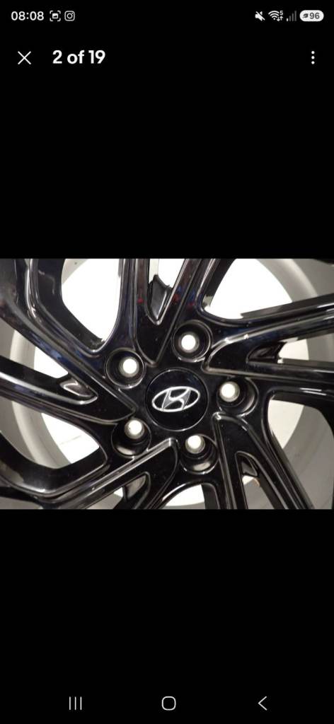 19inch hyundai tucson black alloys 