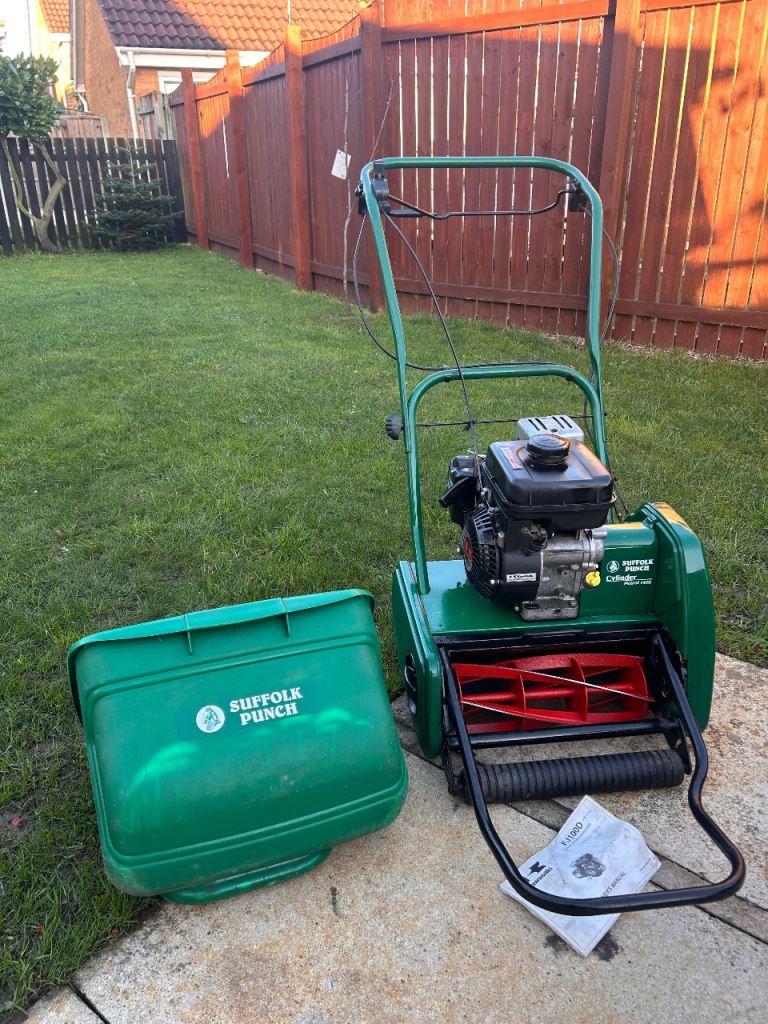 Suffolk punch 14Sk Kawasaki petrol cylinder lawnmower Qualcast 35 atco Balmoral Allett Kensington 