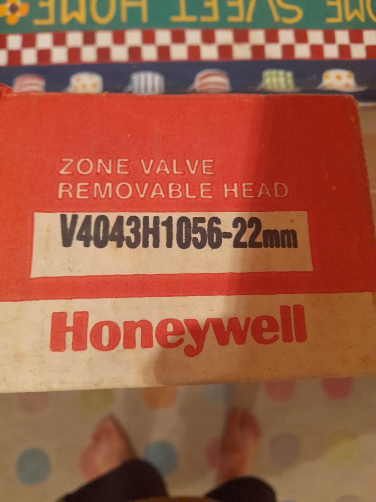 Honeywell V4043H1056-22mm Zone Valve Removable Head - New