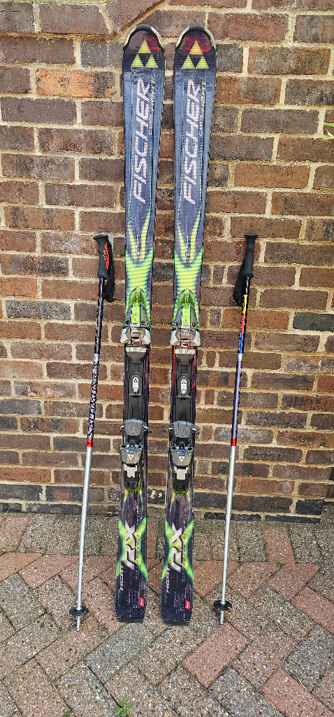 Fischer Cool Heat Skis and Salomon Poles
