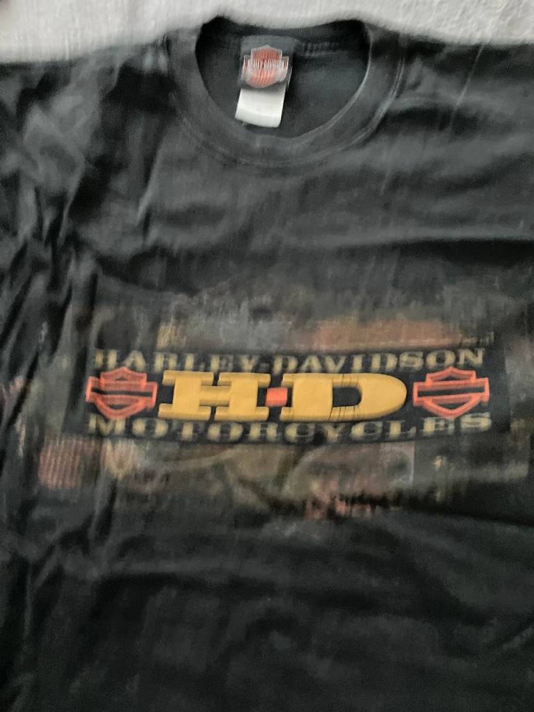 VINTAGE GEN HARLEY DAVIDSON T SHIRTS WORLD OVER ALL XL    READ DETAILS