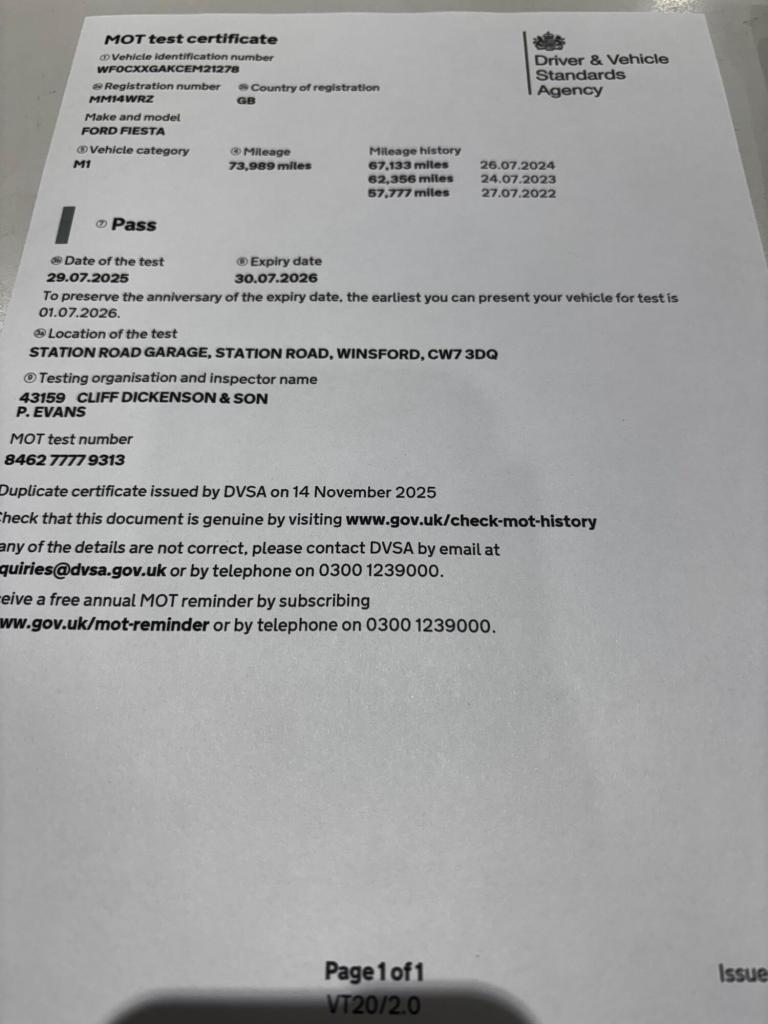 2014 Ford Fiesta 1.5 TDCi Zetec 3dr HATCHBACK DIESEL Manual