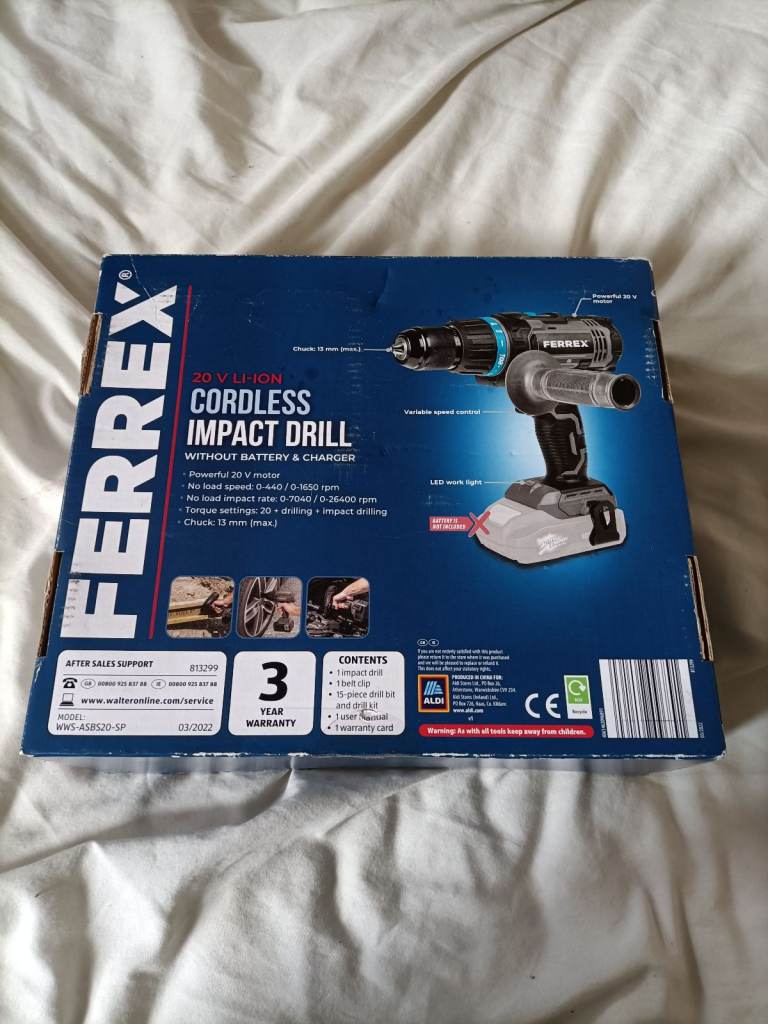 Brand new Cordless impact drill