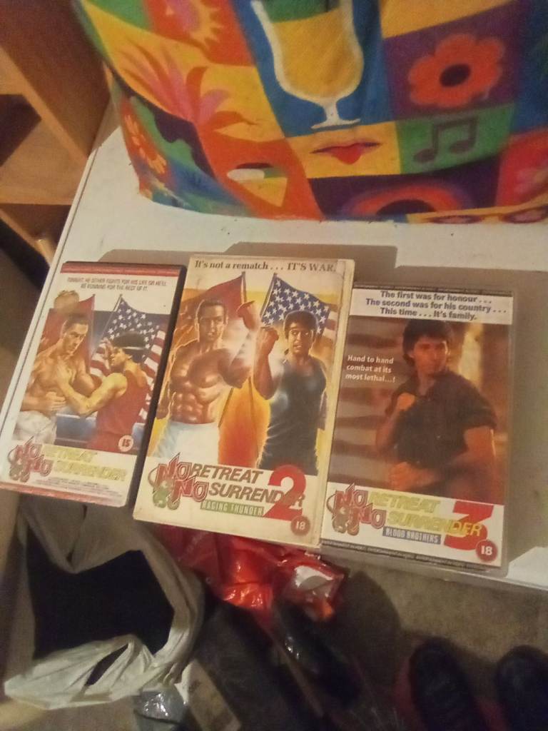 No retreat no Surrender 1,2, and 3 on VHS.