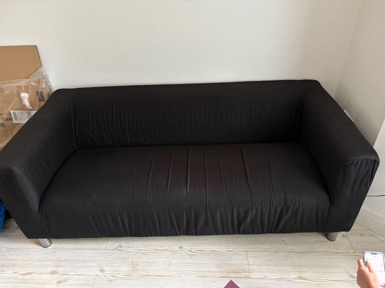 Black 3 Seater Sofa