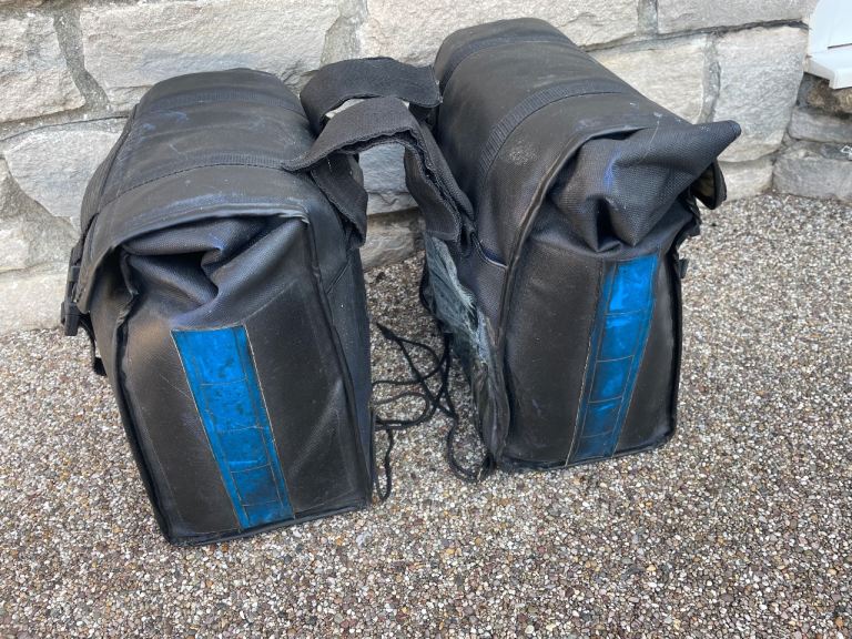 Pair of Black Bike Panniers – Used Condition