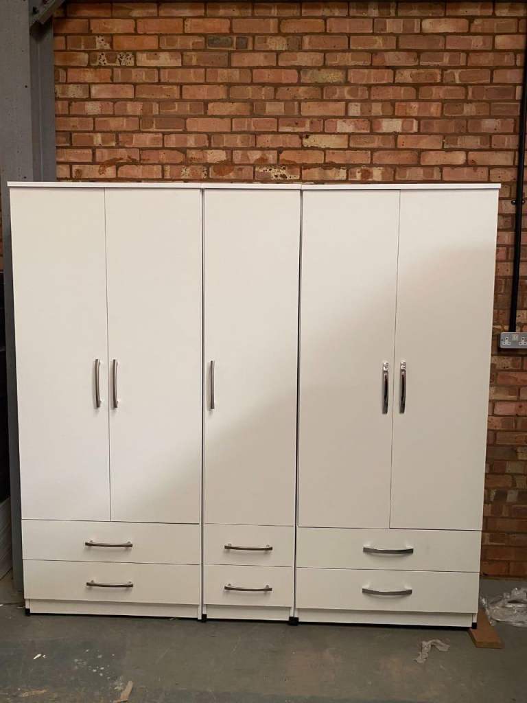 😍Unbeatable Prices😍Cheapest Fully Assembled Folding 2/3/4/10 Door Wardrobes &🚚Free UK Delivery