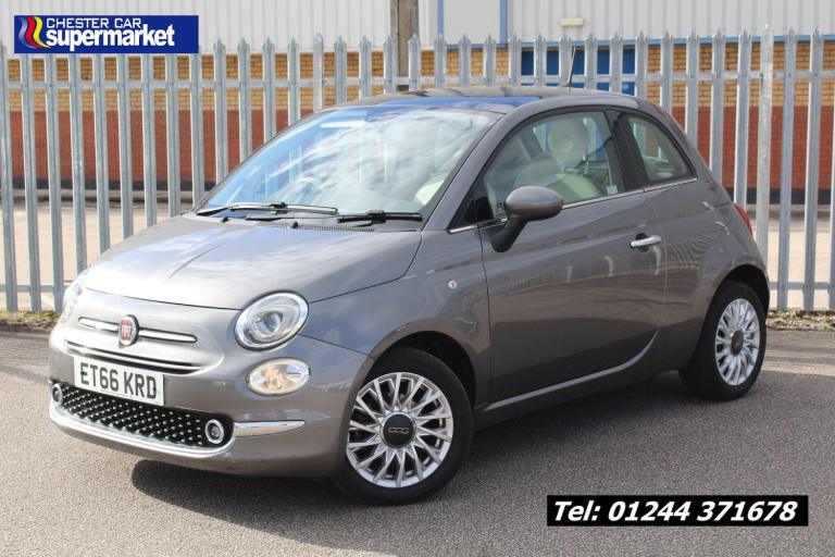 2017 Fiat 500 1.2 Lounge Dualogic Euro 6 (s/s) 3dr HATCHBACK Petrol Automatic