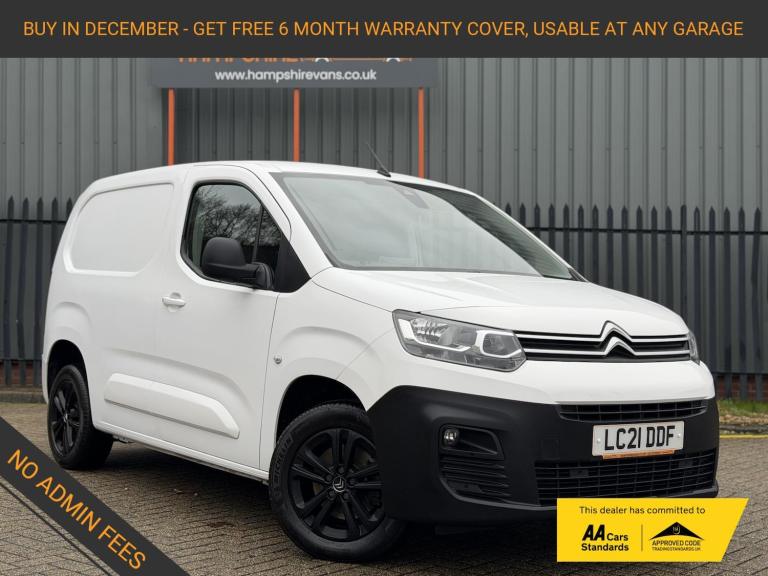 2021 Citroen Berlingo 1.5 BlueHDi 1000 Driver M Panel Van 5dr Diesel Manual SWB Euro 6 (s/s) (100...