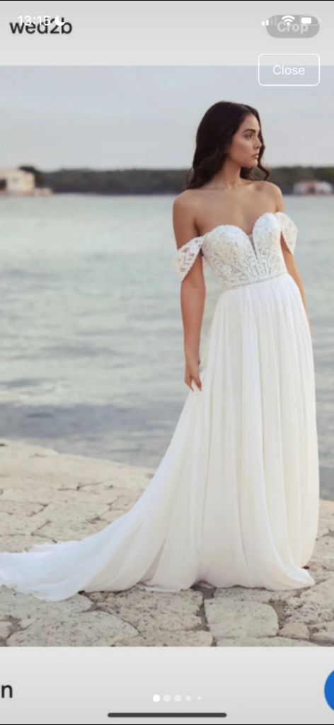Brand new with tags WED2B Heidi Hudson Ocean Wedding Dress