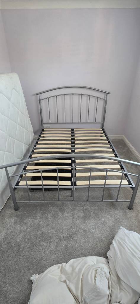 Double Bed Frame and Mattress 