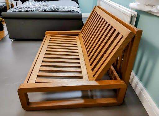  Linear Sofabed stunning-retrolook Futon Company loop sofa double bed frame + mattress