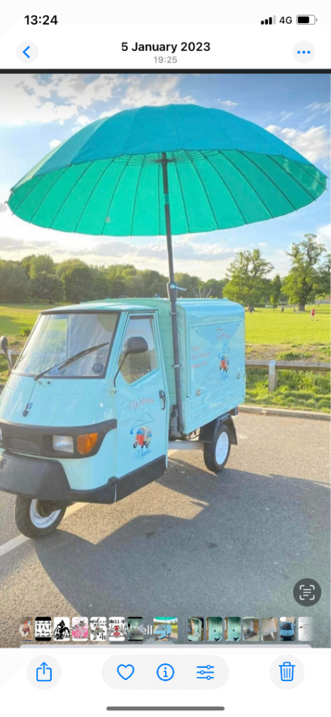Piaggio ape 50 cc catering van uk road legal 