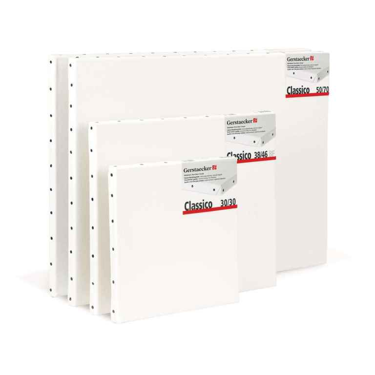 Quality heavy weight Linen stretched canvases; 450 gsm.   New sealed.