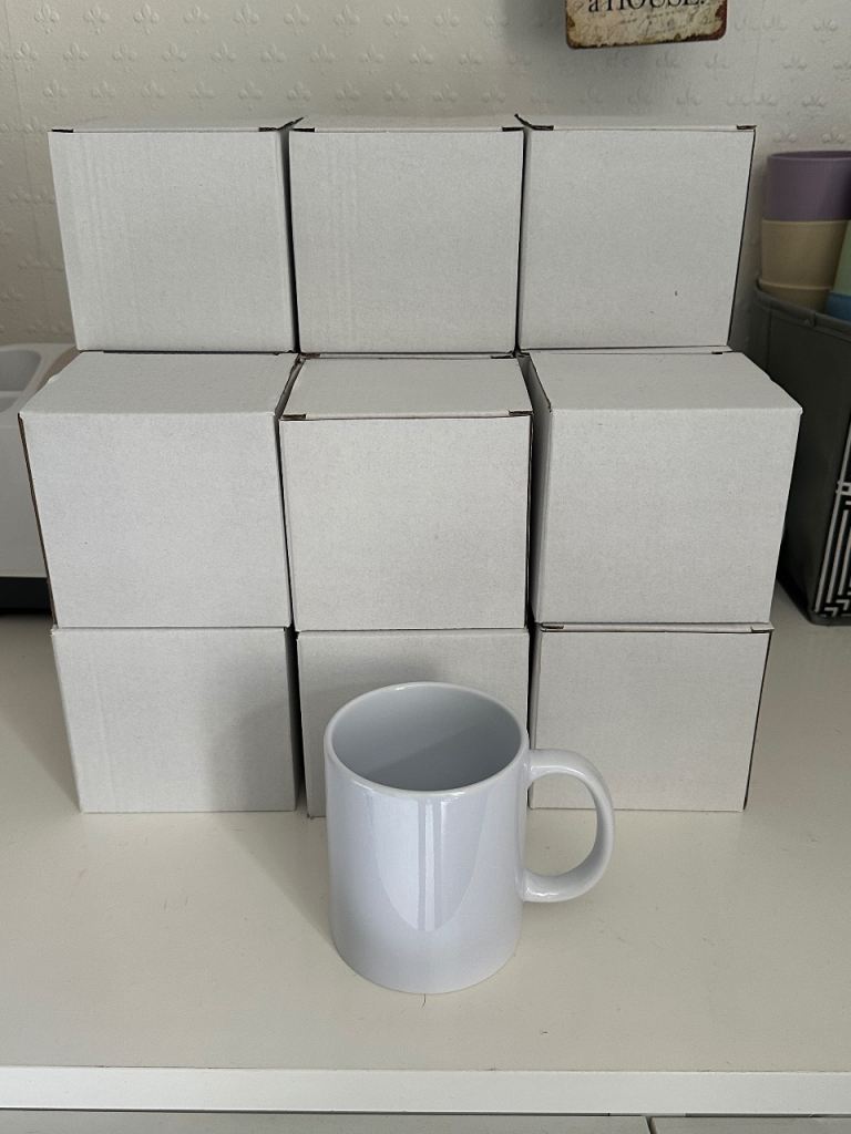 16 brand new white 11oz sublimation mugs 