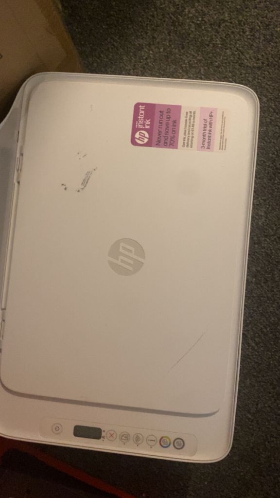 HP Printer/Scanner – White, Good Condition