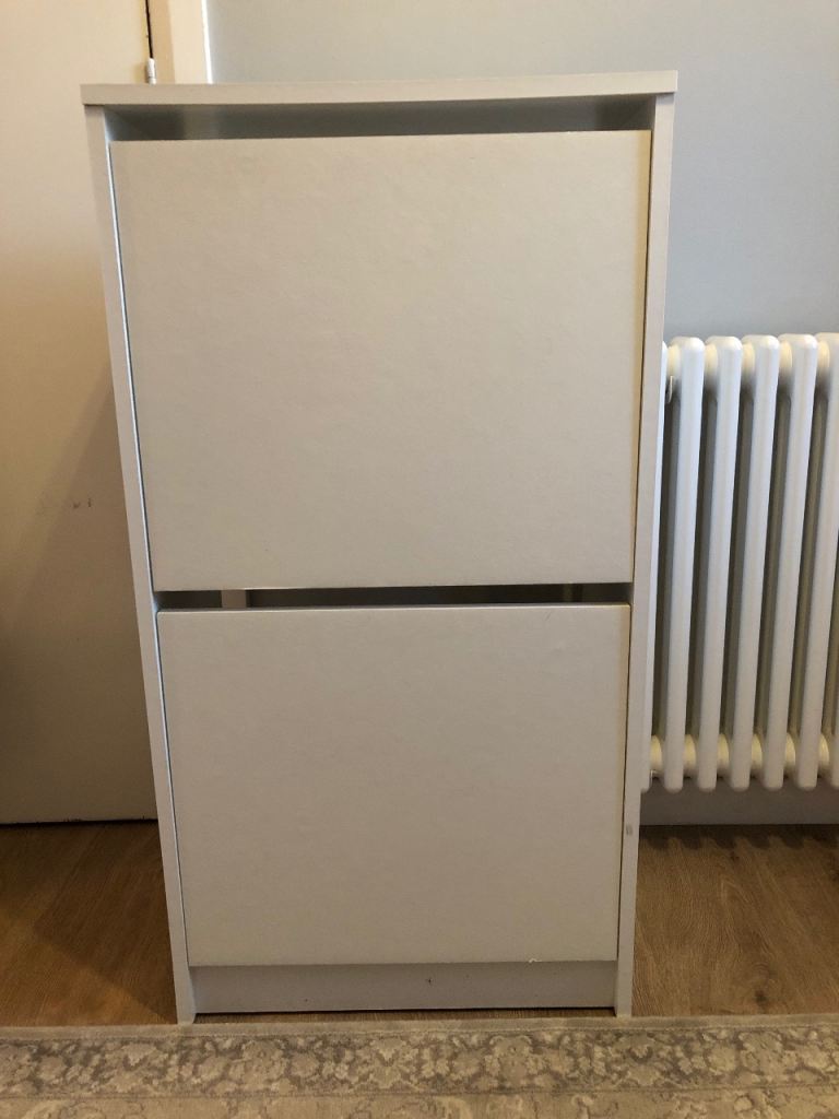 SOLD - IKEA Bissa Shoe Cabinet - White