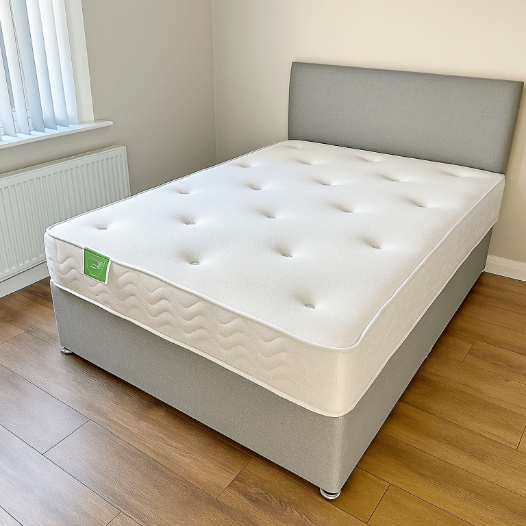 🚚 Double 4ft6 Divan Bed Set with Mattress – Free Home Delivery – COD