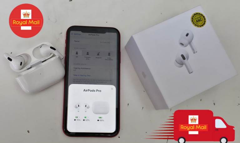 Highe quality airpods with noise cancellation feature volume control Plus water resistant 