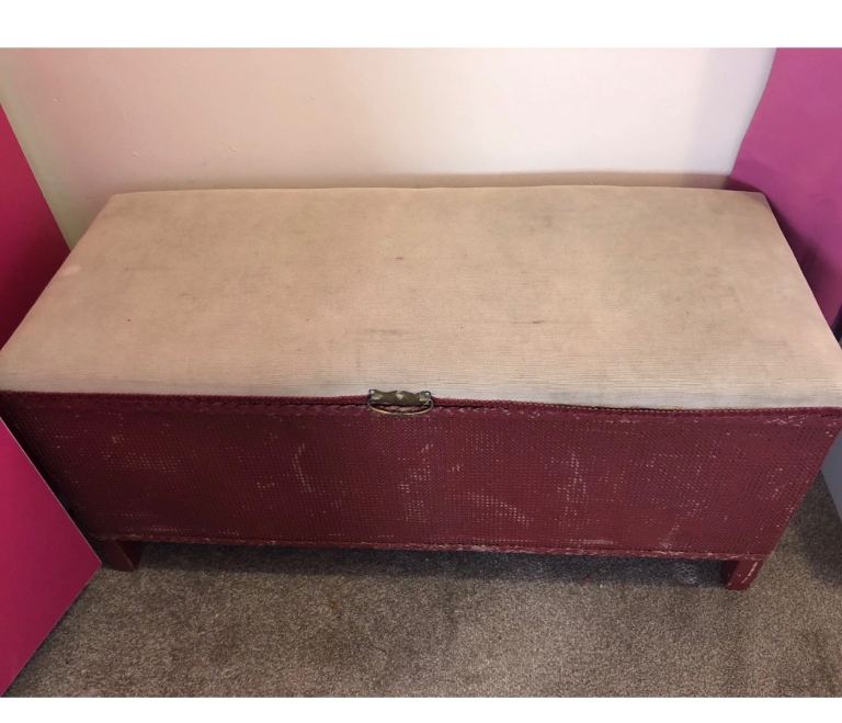 Lloyd loom blanket box end of bed storage trunk
