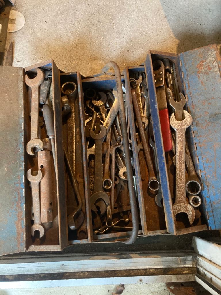 Tool box of spanners