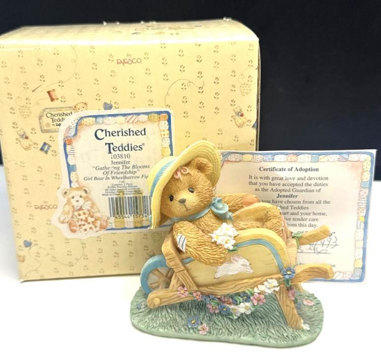 Cherished Teddies Jennifer Figurine with Certificate – Boxed with Certificate