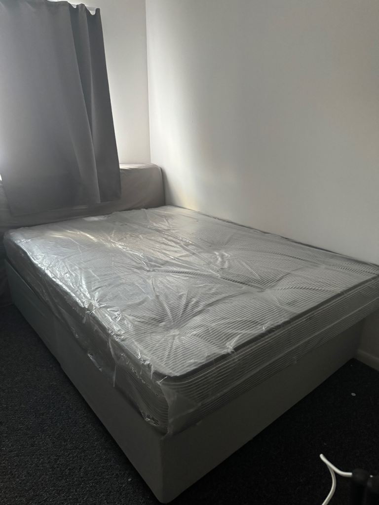 New Double Mattress and Divan Base – Still in Packaging