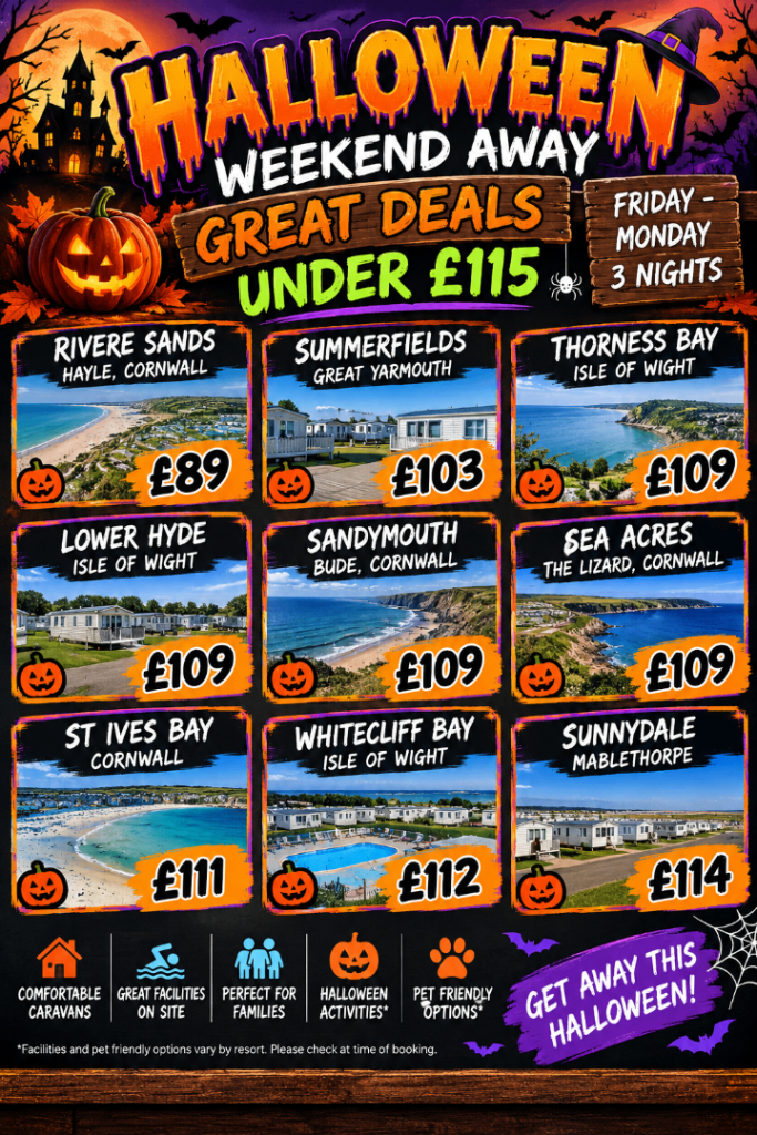 Halloween Weekend Away Deals - Various UK Locations