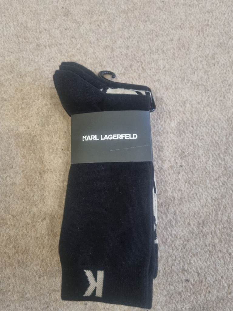 Karl Lagerfeld Men's Socks - Black, New with Tags