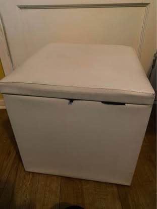 Off white storage cube 
