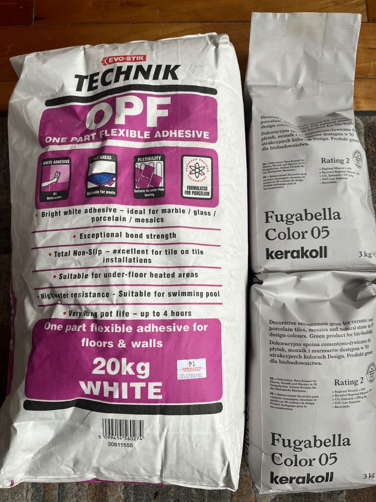 image for Tile adhesive and grout 