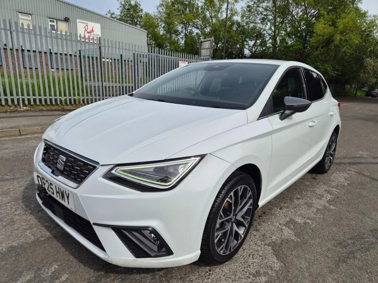 2025 25 SEAT IBIZA 1.0 TSI 115 Xcellence 5dr White Damaged Salvage