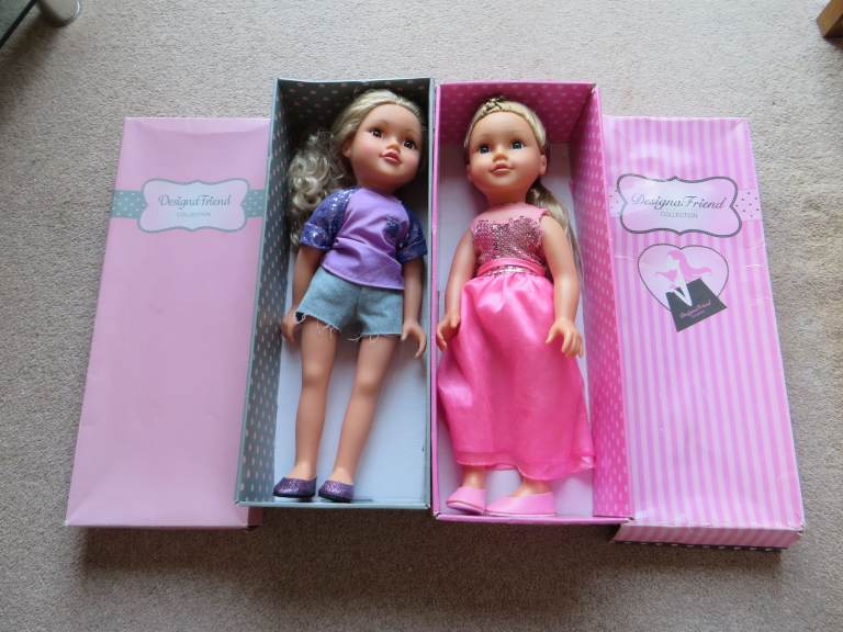 2 x Design a Friend boxed dolls £15 each