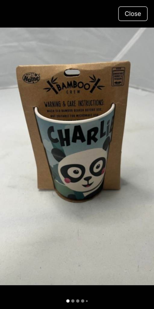 Bamboo Crew Personalised Cup - Charlie 