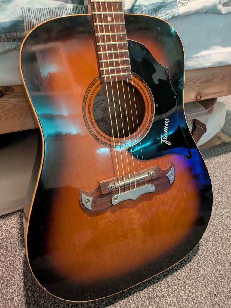 1969 Framus Texan 5/196 Vintage Acoustic Guitar with Bag