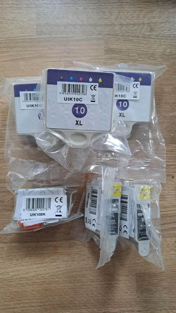 New Printer Ink Cartridges - UIK10C XL and UIK 10BX