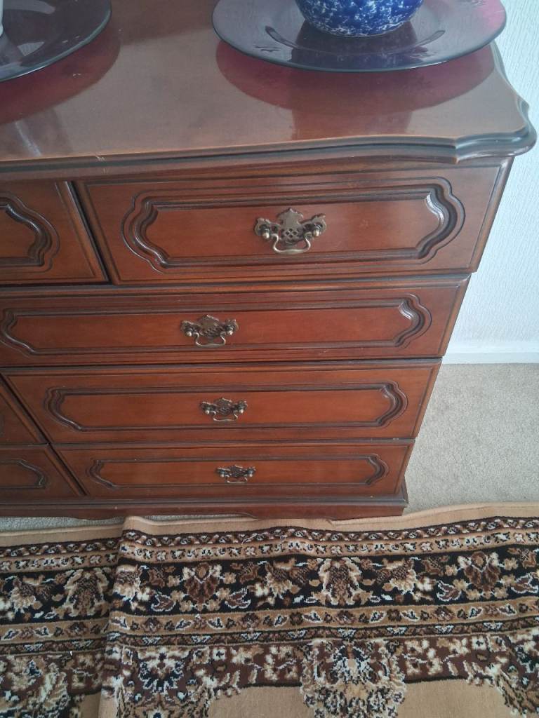 French dresser by Rossmore with many drawers and beautiful wood.
