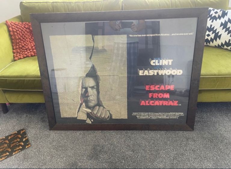 Clint Eastwood Escape From Alcatraz Framed Poster