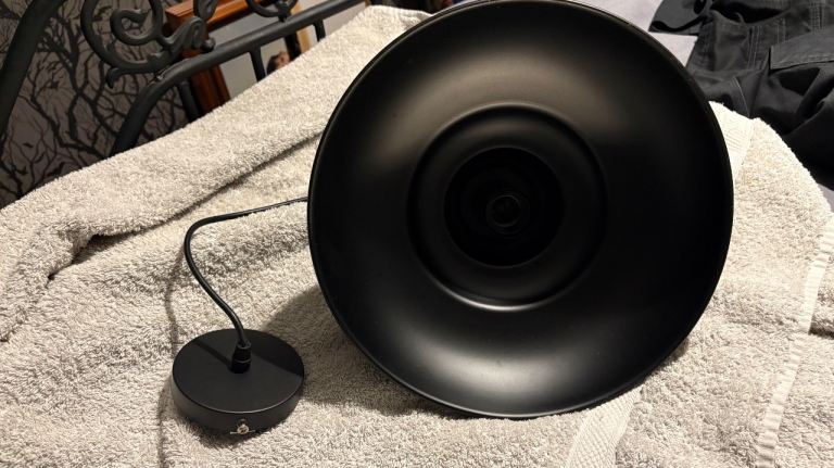 image for Blac metal ceiling lights x 3