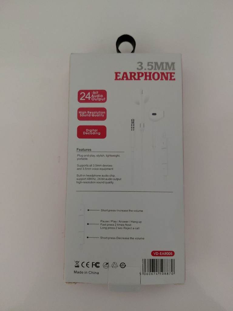 New Huawei Honor 8X Earbuds – Unused, Still Sealed